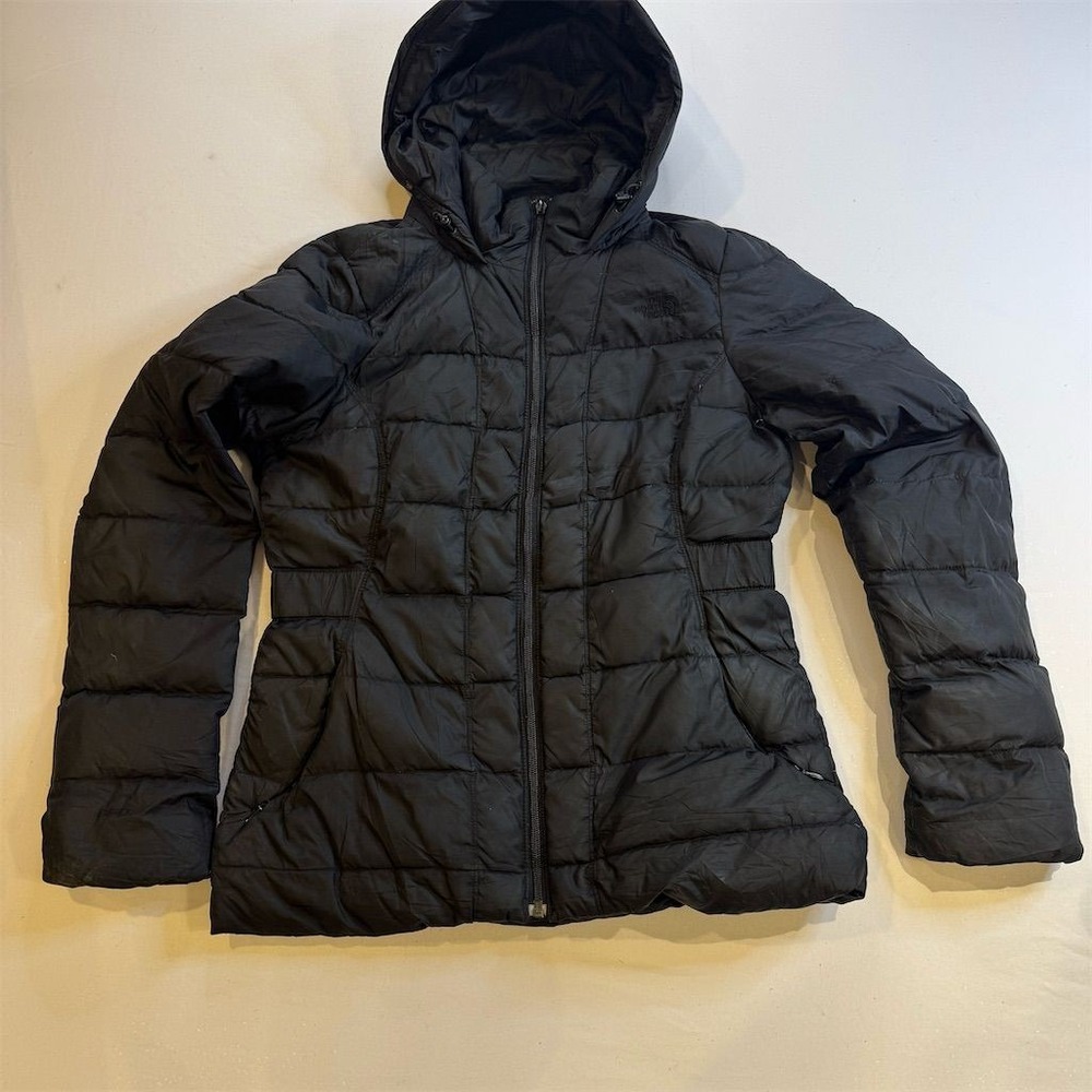 The North Face Women's Hooded‎ Puffer Jacket Black Size S Winter Casual
